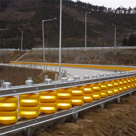 ISO Highway Traffic Safety Guardrail Roller Barrier PU Material Rolling Barrier Manufacturer